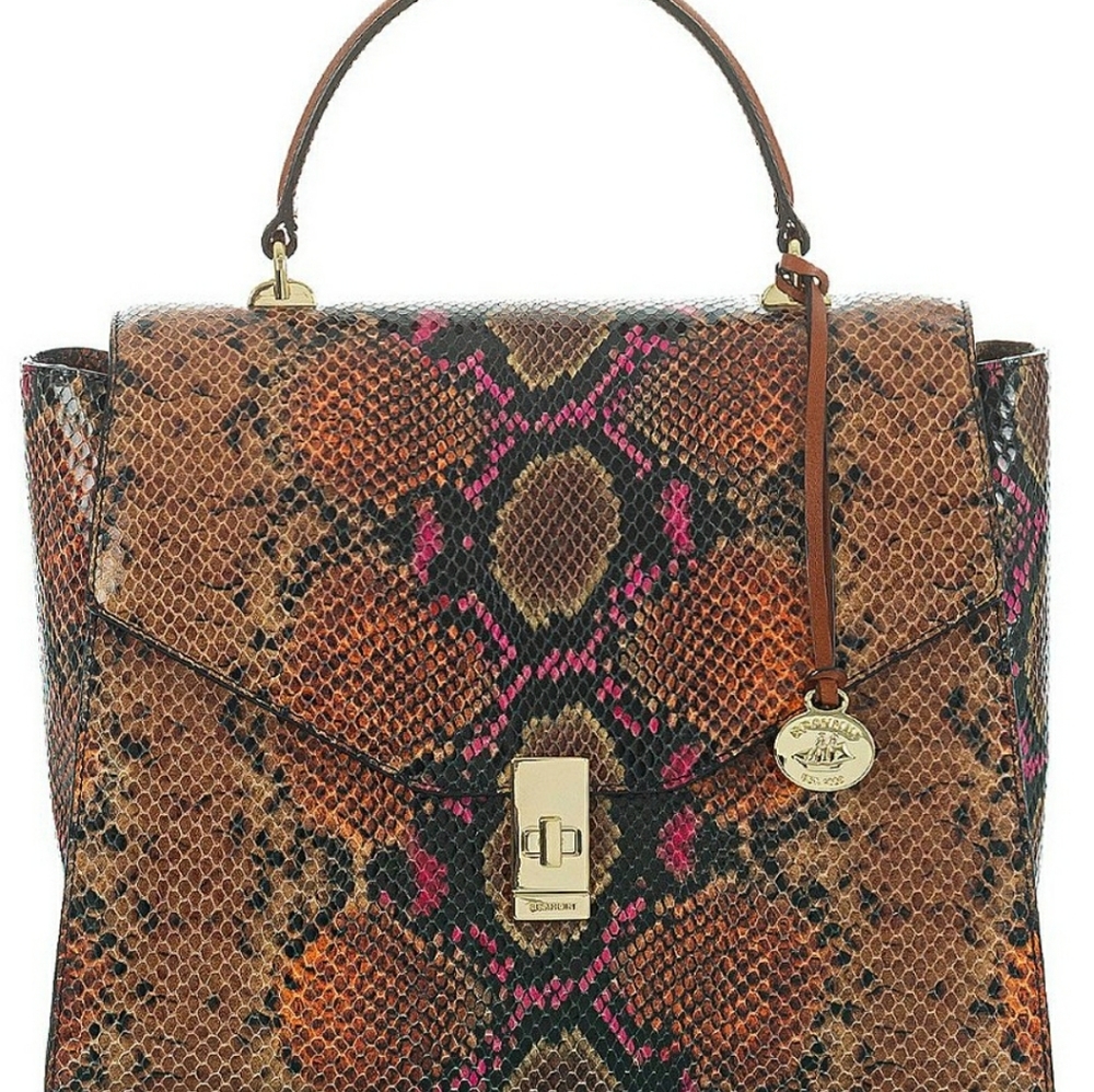 Authentic Brahmin Ingrid Satchel w/matching wallet